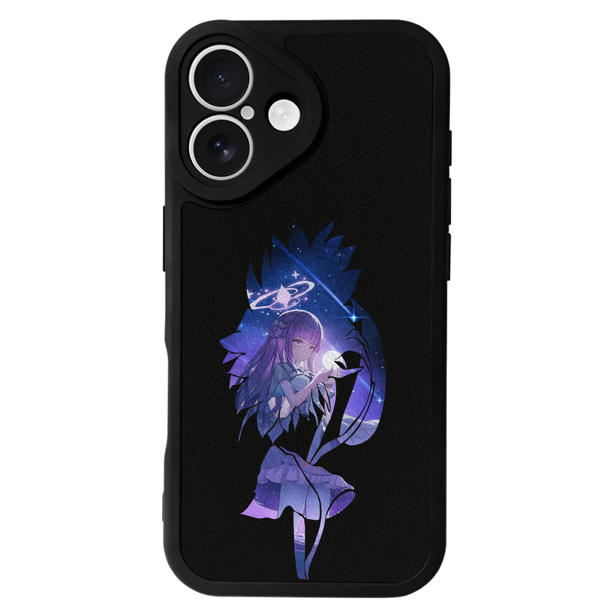 ブルーアーカイブ グッズ 聖園ミカ - IPhone 16シリーズ対応 ・ シリコンスマホケース ・ レザー調 ・ 高精度フィット ・ 耐衝撃 ・ ワイヤレス充電対応 ・ 精密カット